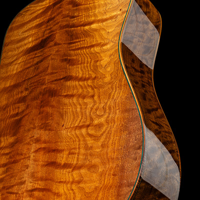 Wild Cherry wood side & back